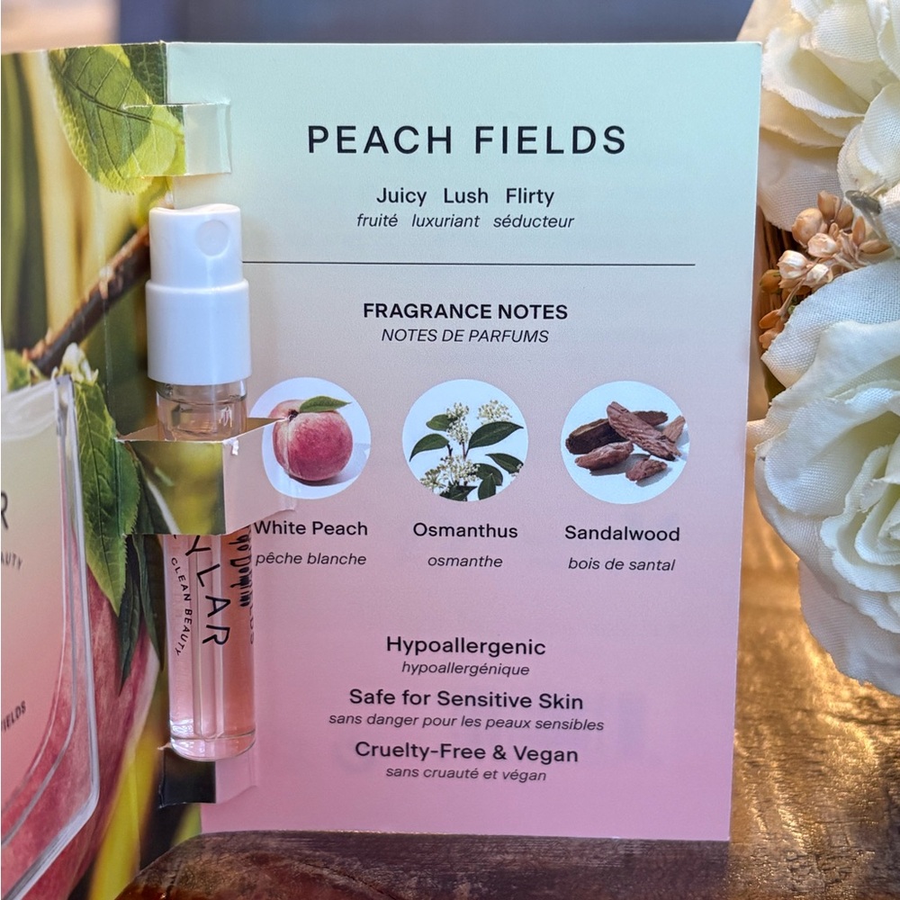NEW Skylar PEACH 🍑 FIELDS Fragrance SPRAY Sample TRIO! - Picture 4 of 5